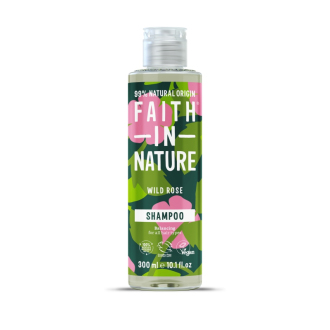 SLEVA 30% EXPIRACE Faith in Nature přírodní šampon Divoká růže 300ml